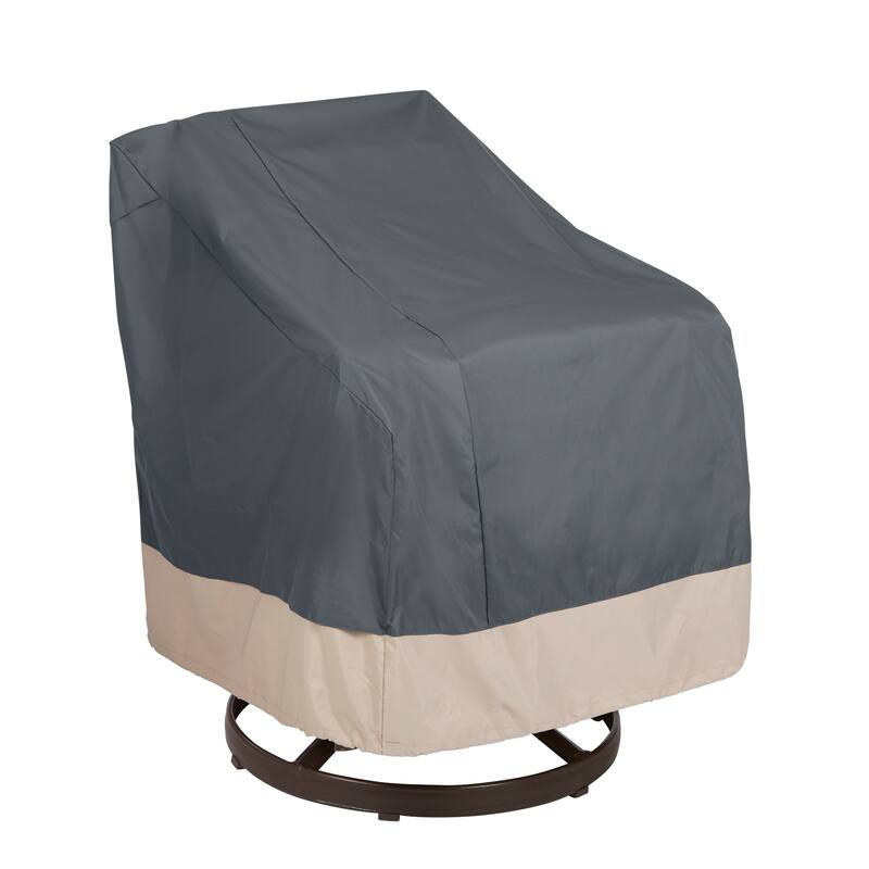 Modern Leisure® Renaissance Ultralite Patio Swivel Lounge Chair Cover, 2-Pack, 37.5"L x 39.25"W x 38.5"H, Gray