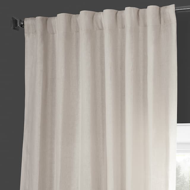 Exclusive Fabrics French Linen Lined Curtain Panel (1 Panel)