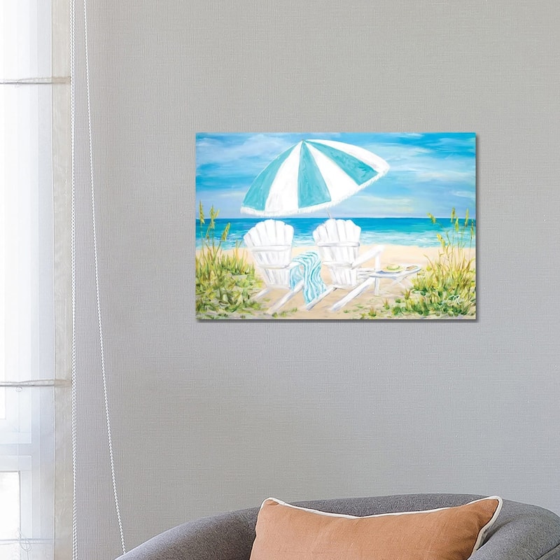 iCanvas "Beach Umbrella" by Julie Derice Canvas Print - 18x26x1.5
