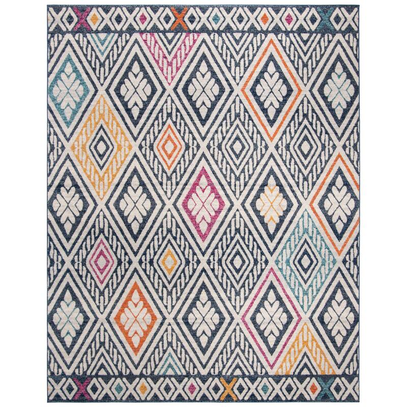 SAFAVIEH Evoke Nemesia Vintage Boho Rug - 9' x 12' - Navy/Ivory