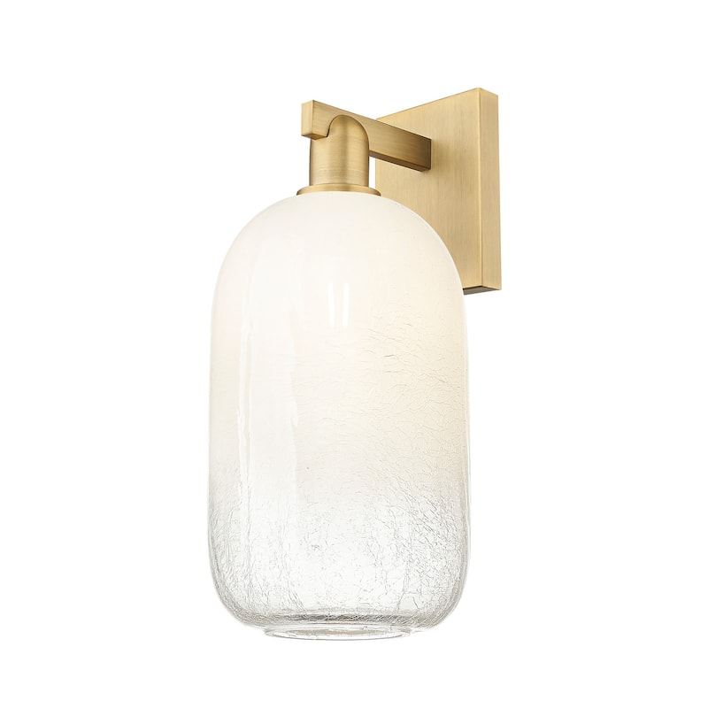 Innovations Lighting 716-1W-17-7 Brookhaven Cloche Sconce Brookhaven - Brushed Brass / Opal