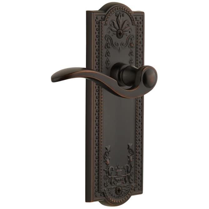 Grandeur Parthenon Solid Brass Rose Left Handed Single Dummy Lever - Timeless Bronze