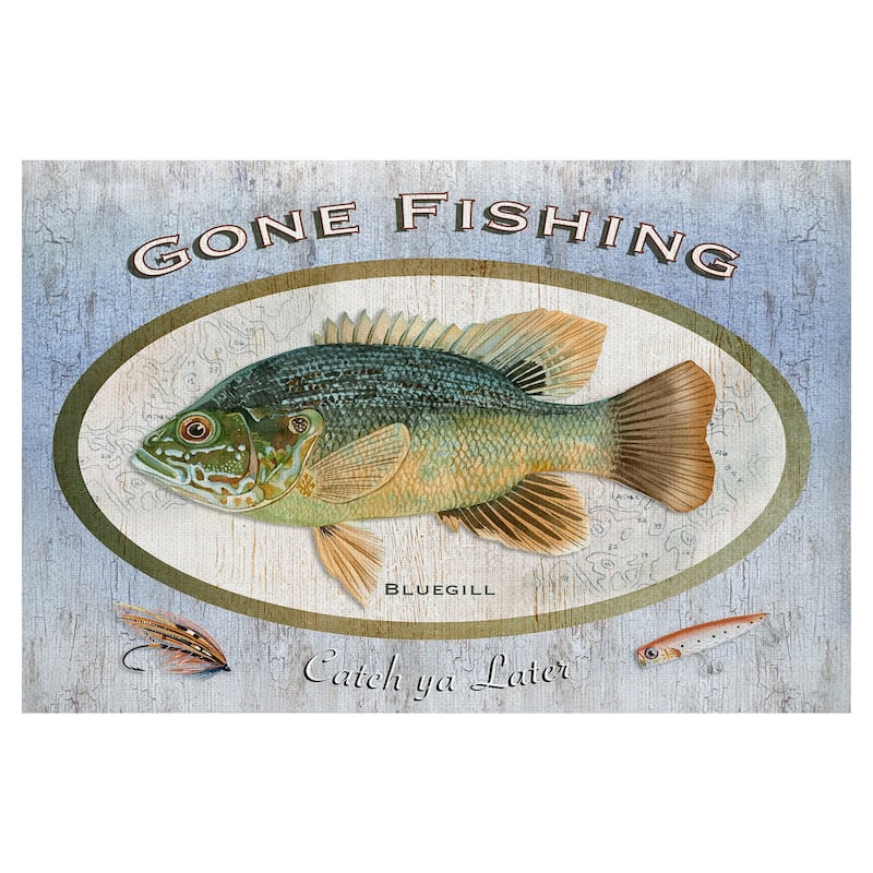 Gone Fishing by Suzanne Cruise Creative Services Canvas Art Print