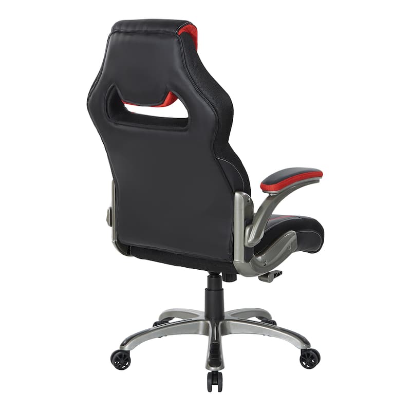 Oversite Gaming Chair in Faux Leather with Color Accents