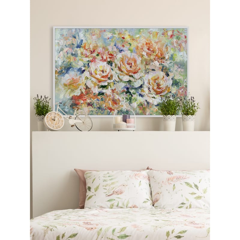 Let Grow Floater Framed Print on Canvas