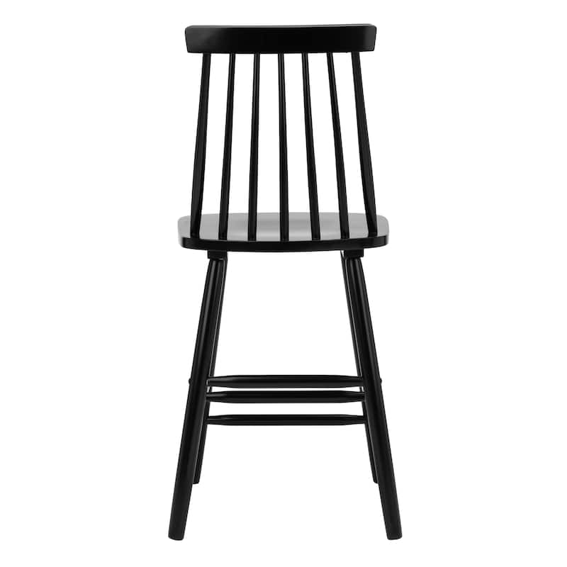 SAFAVIEH Zillah 24-inch Spindle Farmhouse Counter Stool (Set of 2) - 17.7" x 20.5" x 39.1" - 18"W x 21"D x 39"H