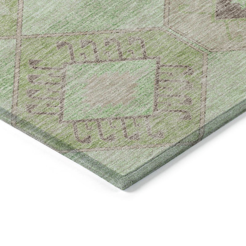 HomeRoots Aztec Transitional Rectangle Outdoor Rug