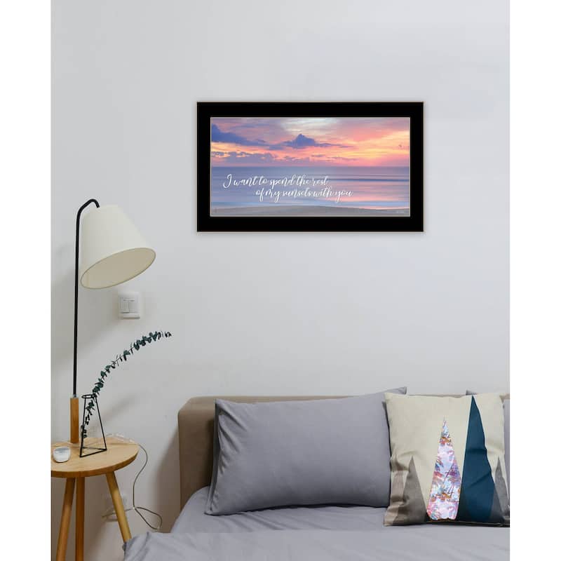 TrendyDecor4U "Rest of My Sunsets II" Framed Print Wall Art
