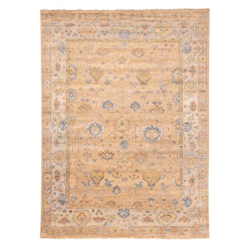 ECARPETGALLERY Hand-knotted Jules Serapi Tan Wool Rug - 9'1 x 12'0