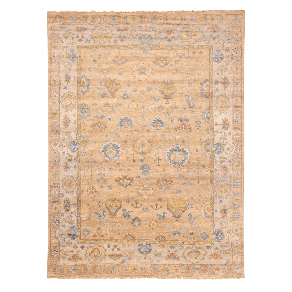 ECARPETGALLERY Hand-knotted Jules Serapi Tan Wool Rug - 9'1 x 12'0