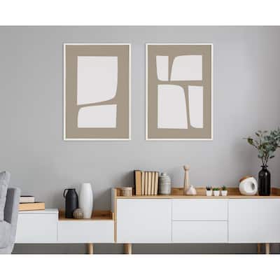 Kate and Laurel Sylvie Aztec Shape Canvas Art by Creative Bunch Studio