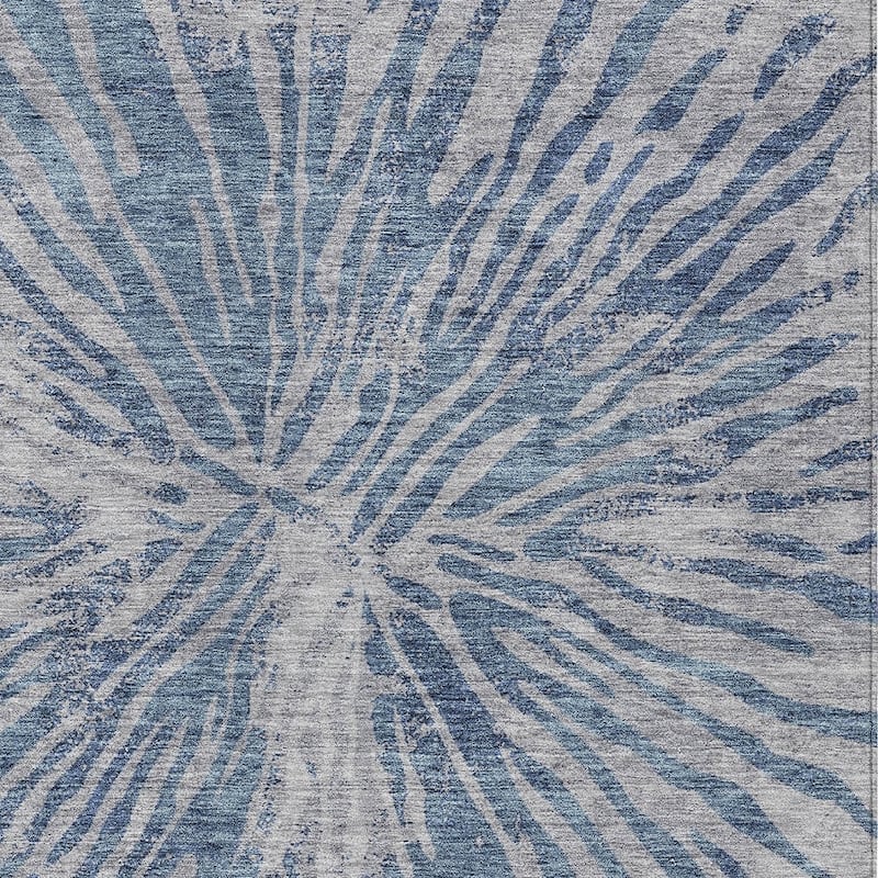 HomeRoots Abstract Transitional Rectangle Outdoor Rug