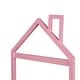 preview thumbnail 9 of 8, Pink Twin Size Wood Bed with House Headboard for Kids