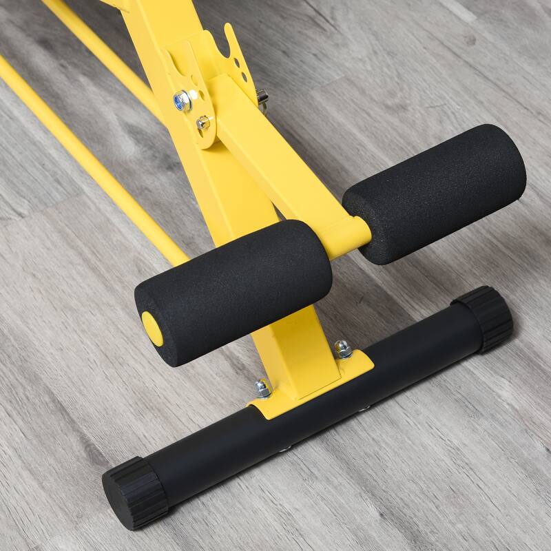 Adjustable Weight Bench Ab Dumbbell Workout Flat & Decline Bench - 25.25" W x 57.5" D x 29" - 33.5" H