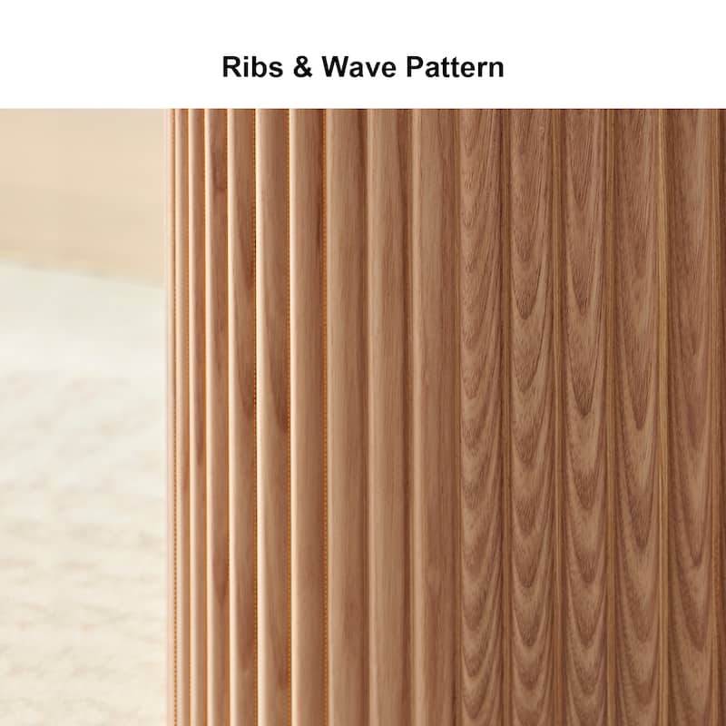 Round Fluted Side Table