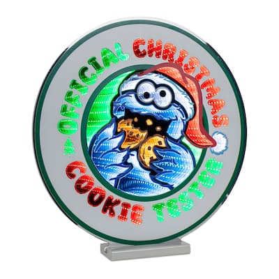 Sesame Street Holiday Cookie Sign Ekkolight 16"H