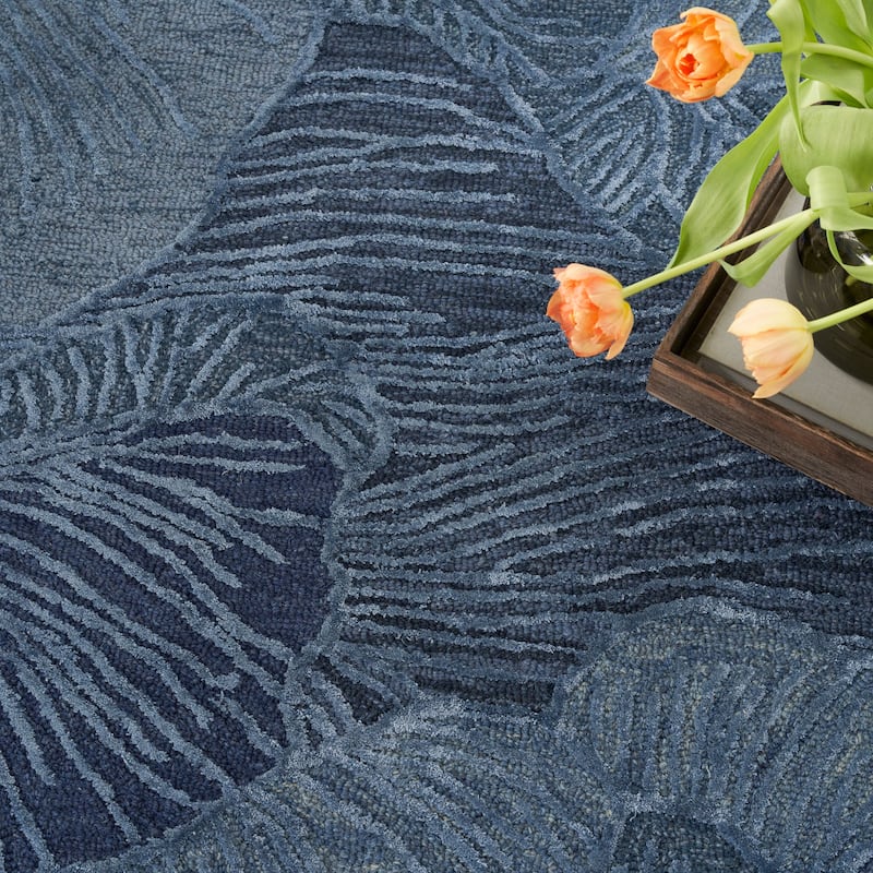 Nourison Avra Indoor only Floral Handmade Wool Area Rug