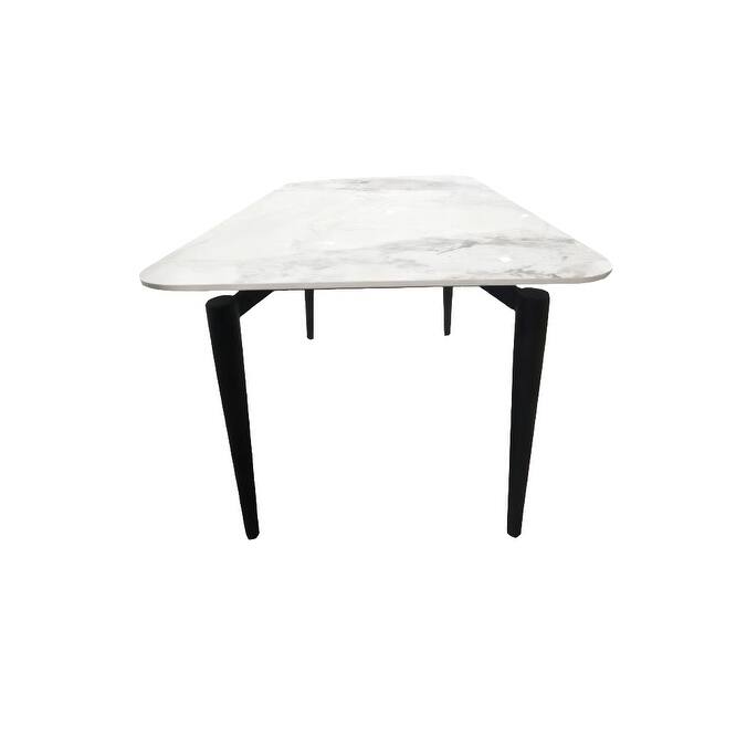 Sintered Stone Dining Table for 6, Rectangular Dining Table with Legs