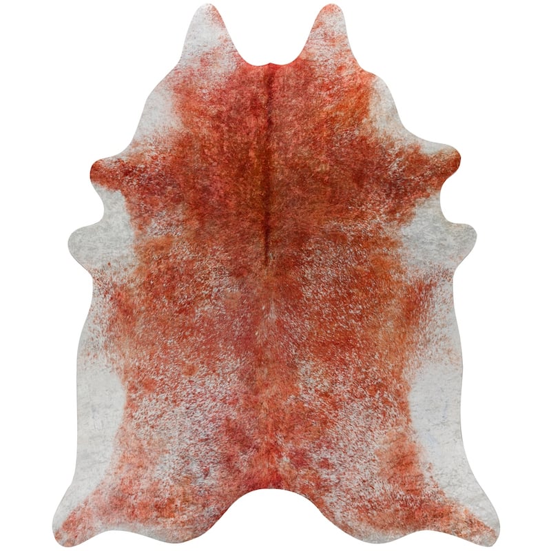 Addison Rugs Cheyenne Colorful Cowhide Print Non-Skid Area Rug