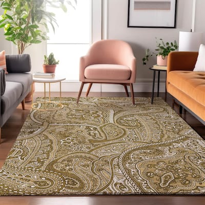 Premium Washable Super Soft Traditional Paisley Mayfield Rug