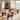 HULALA HOME Georg Modern Boucle Dining Chair with Solid Wood Legs Set of 4