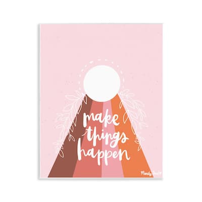 Stupell Minimal Make Things Happen Wall Plaque Art Design By Mandy Ford Art + Illustration