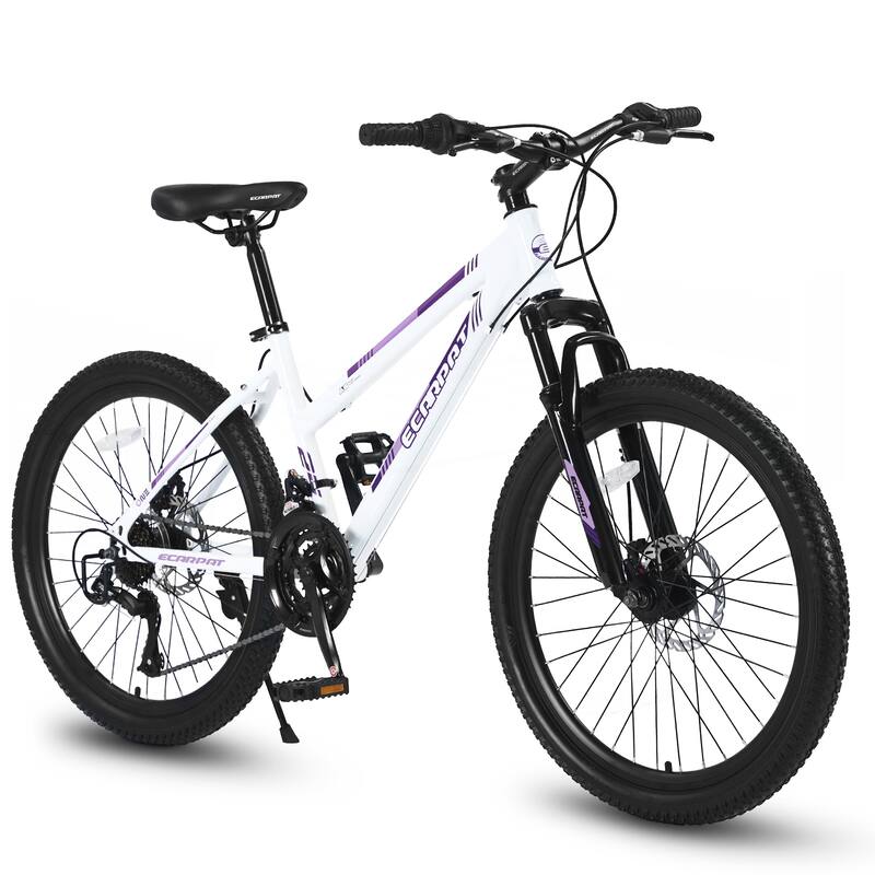 26 inch Mountain Bike for Teenagers Girls Women - White