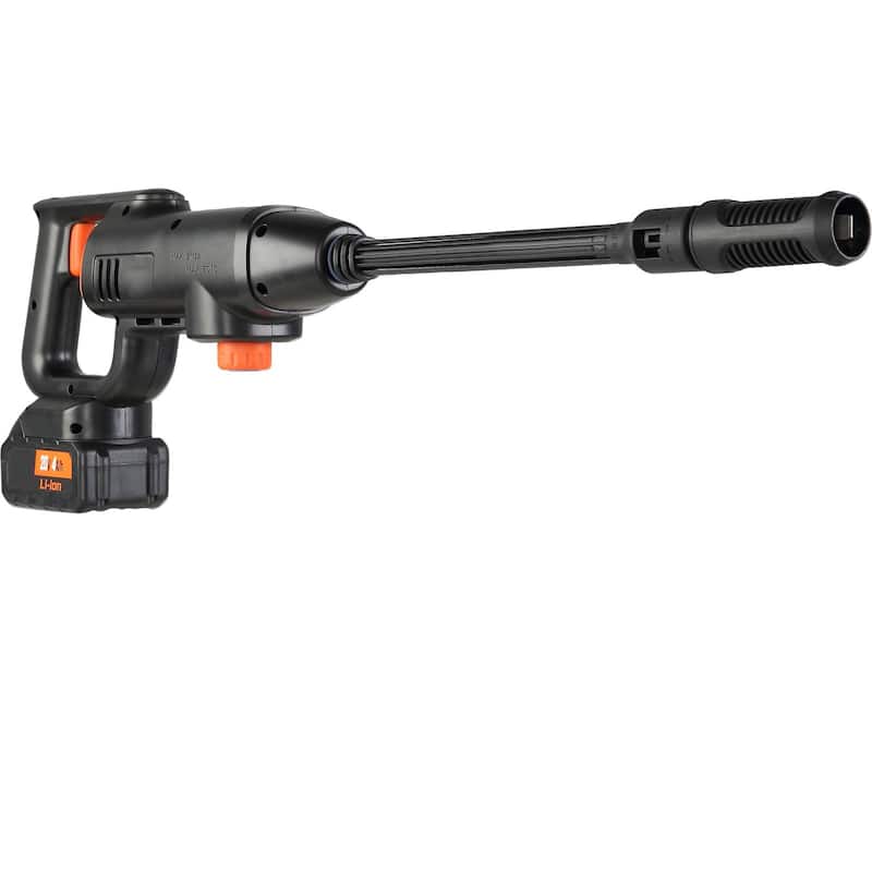 Black Cordless Pressure Washer 21V with 6-in-1 Nozzle and Foam Pot