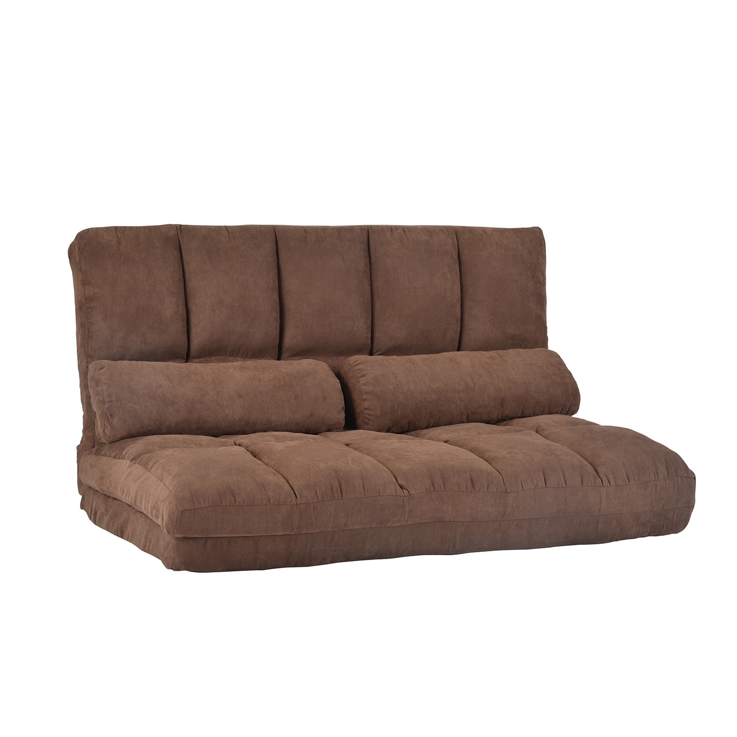 Modern Multi Purpose Double Chaise Lounge Sofa Floor Couch Sleeper Sofa with 2 Pillows and 5 Position Adjustable Backrest On Sale Bed Bath Beyond 36177915