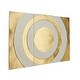 preview thumbnail 3 of 4, CosmoLiving by Cosmopolitan Gold Metal Target Geometric Home Wall Decor