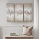 preview thumbnail 1 of 8, Madison Park Luminous Taupe Heavily Embellished 3-piece Canvas Wall Art Set Taupe