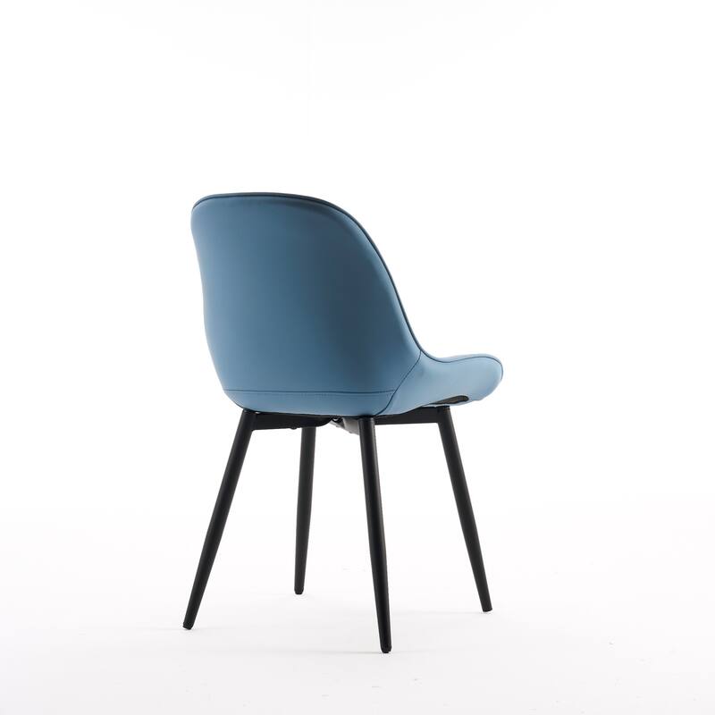 Modern Dining Chairs Set of 2 with Curved Backrest