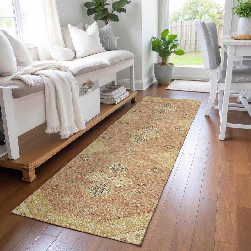 Machine Washable Indoor/ Outdoor Global Hiawatha Chantille Rug