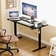preview thumbnail 83 of 84, Electric Standing Desk, Height Adjustable Desk with LED Display 55*24 - Black/Black