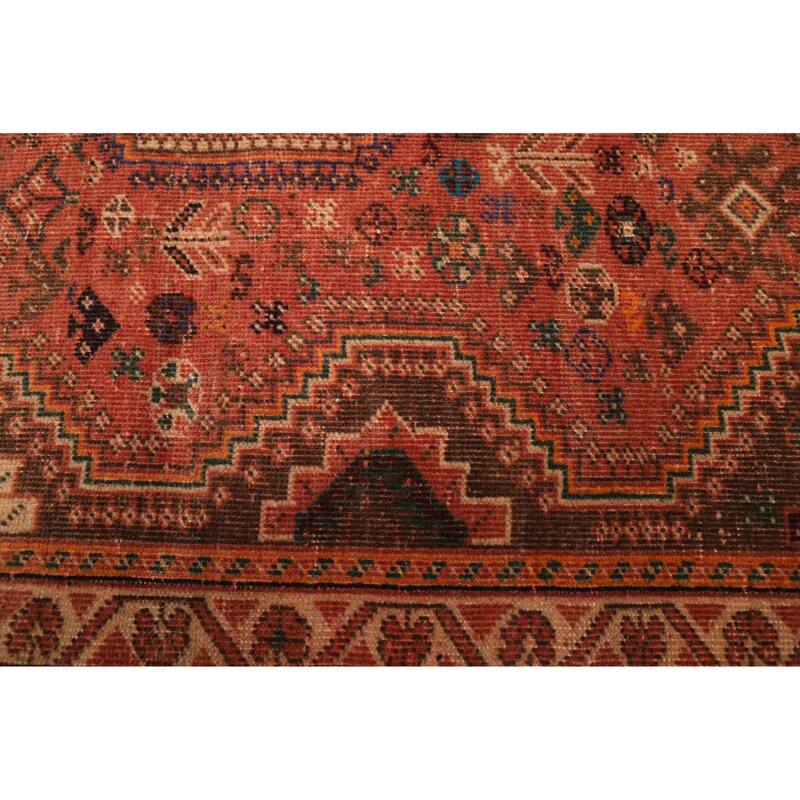 ECARPETGALLERY Hand-knotted Melis Vintage Dark Copper Wool Rug - 3'11 x 5'10