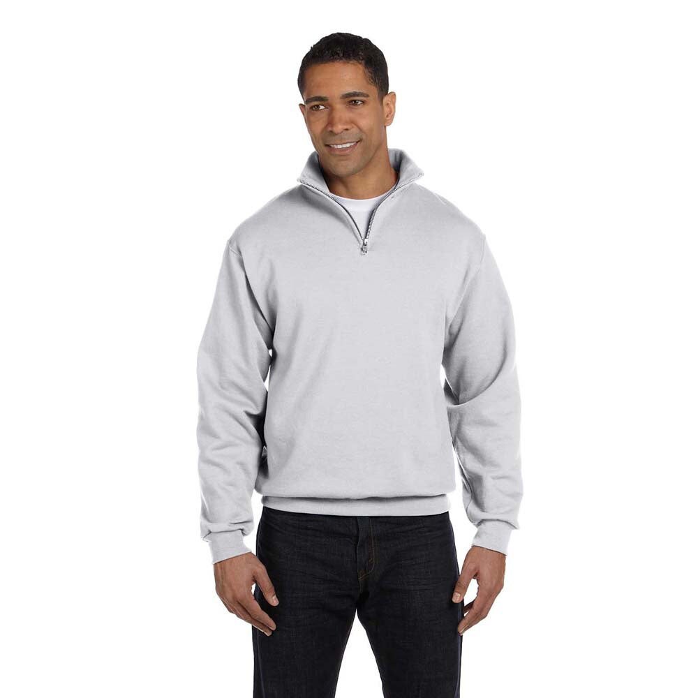 men's cotton quarter zip sweater