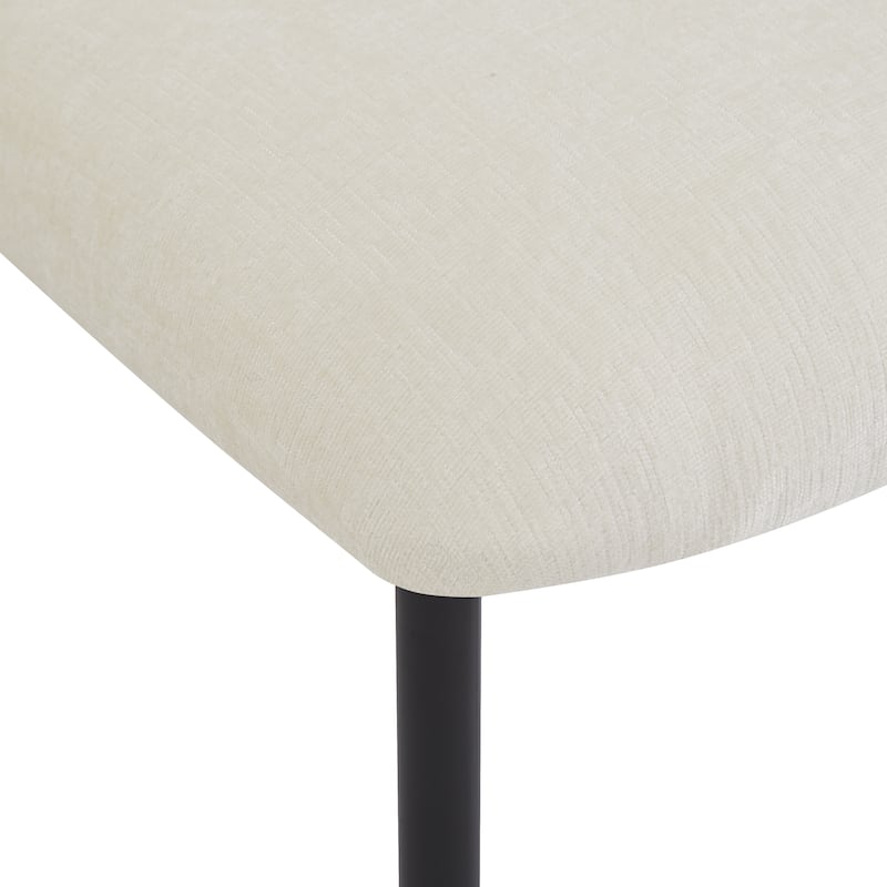 Dining Chairs Set of 2, Parsons Chair Upholstered Chair with Metal Legs