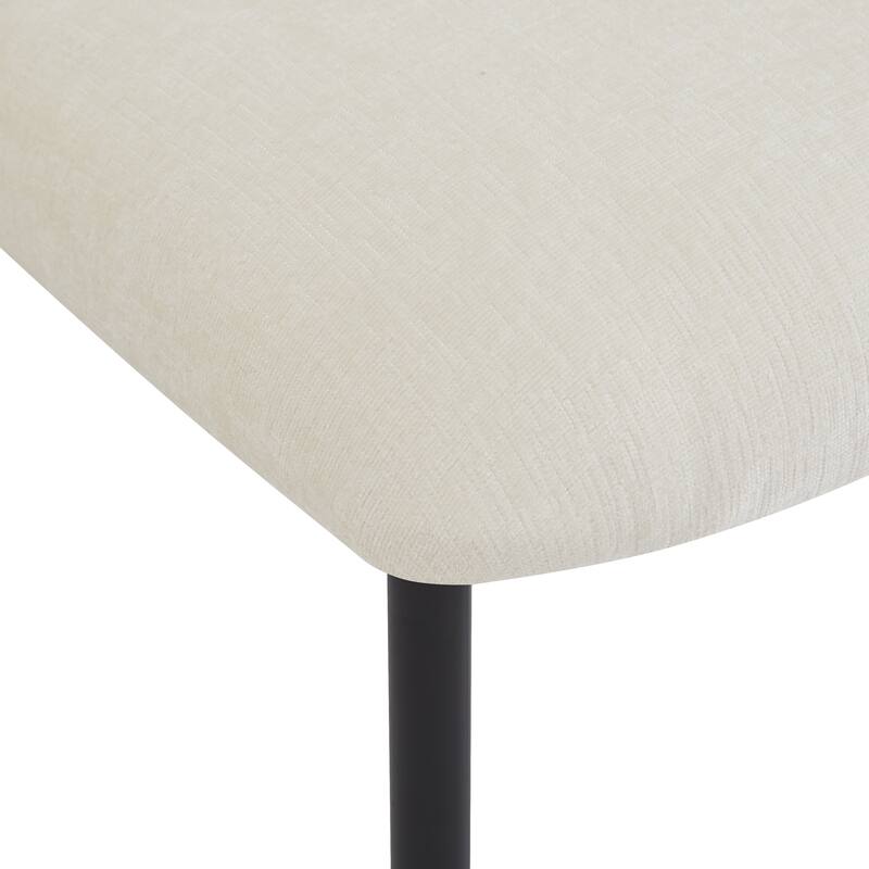 Ombria Ombria Upholstered Dining Chairs Set, Iron Frame by Christopher Knight Home