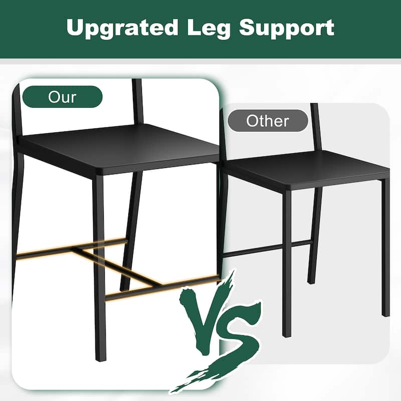 4-Piece Dining Set with Bench & Chairs - Space-Saving Table Set for Kitchen, Breakfast Nook