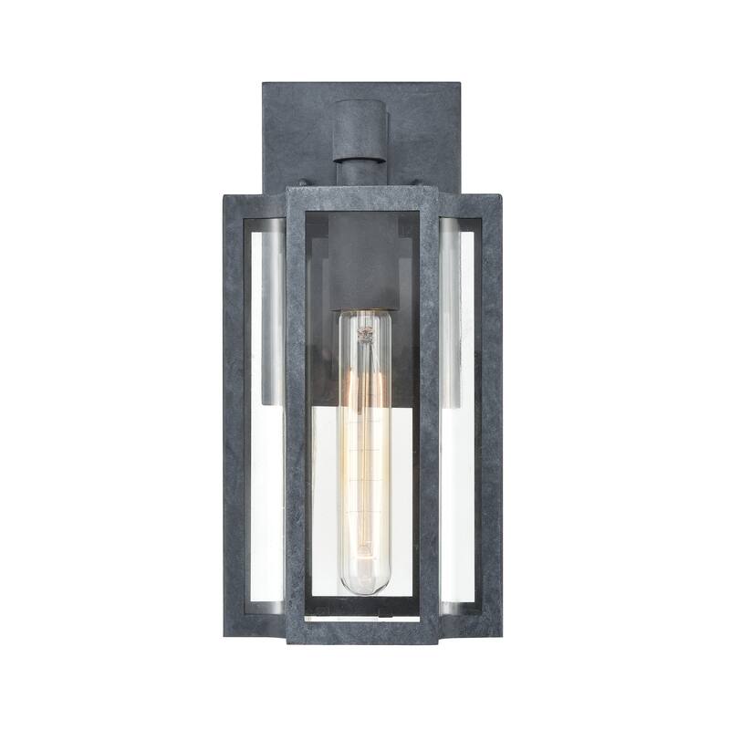 Bianca 1-Light Outdoor Sconce - 20 inch Tall - Aged Zinc
