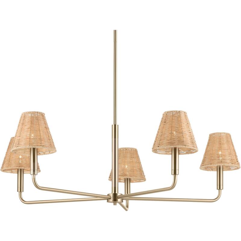 Kichler 52731 Bekah 5 Light 38" Wide Chandelier - Champagne Bronze