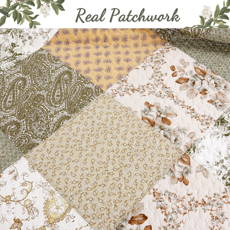 The Gray Barn Crosskeys Patchwork 3-piece Quilt Bedding Set