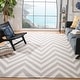 preview thumbnail 7 of 46, SAFAVIEH Handmade Flatweave Dhurries Caryn Modern Moroccan Wool Rug 6' x 9' - Grey/Ivory