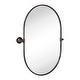 preview thumbnail 14 of 24, TEHOME Elysian Farmhouse Oval Pivot Metal Wall Mirror - 20'' x 30''