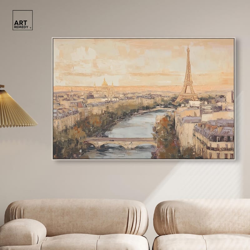 Sunrise Paris Canvas by Art Remedy