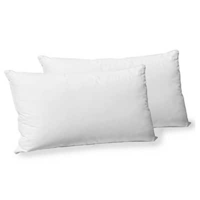 Cotton Polyester Gel-filled King-size Pillow - White