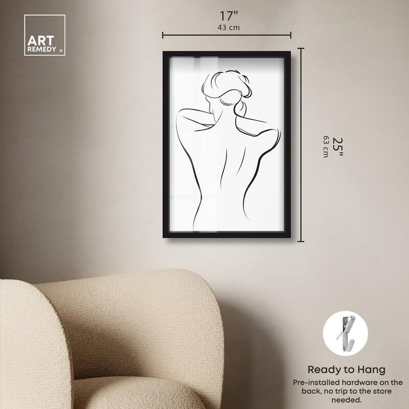 Woman in Contour II Shadowbox by Art Remedy