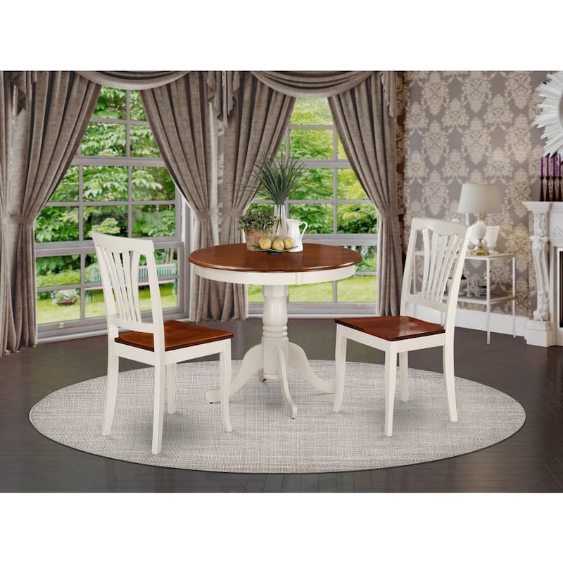 Small Kitchen Table Set with 2 Chairs - Dining Table and Chair Set for Small Spaces