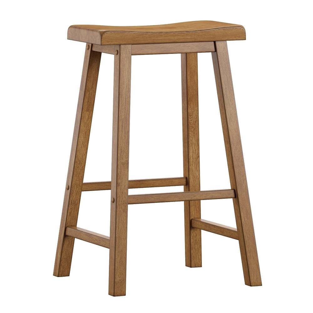 Salvador II Saddle Seat Backless Bar Stools (Set of 2) by iNSPIRE Q Classic