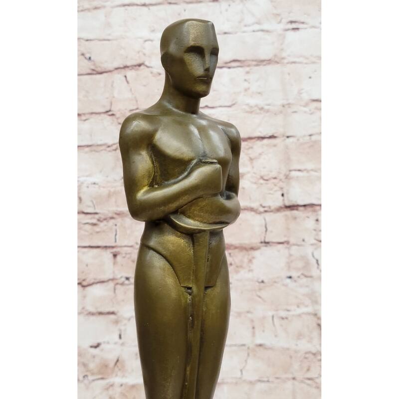Real Bronze Statue Metal Academy Awards Oscar Trophy Movie Memorabilia